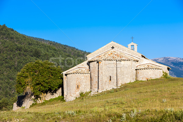 Chapel Notre-Dame near Vergons, Provence, France Stock photo © phbcz