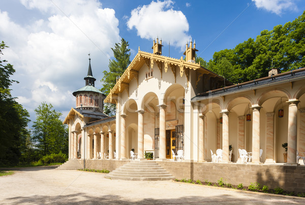 Palat castel Republica Ceha călători arhitectură în aer liber Imagine de stoc © phbcz
