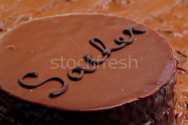 Sacher cake Stock photo © phbcz