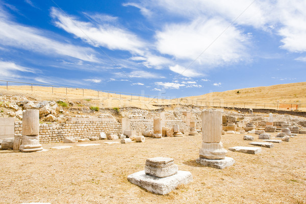 Archeologiczny miejsce Roman miasta architektury ruiny Zdjęcia stock © phbcz