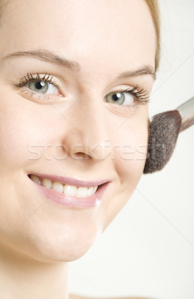 Stock photo: portrait of woman's make up