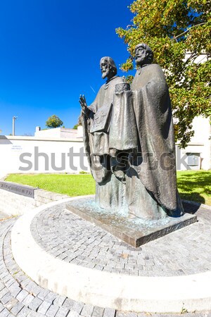 statue of Saints Cyril and Methodius, Nitra, Slovakia Stock photo © phbcz