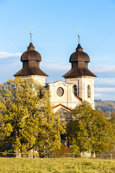Kilise aziz Çek Cumhuriyeti Bina mimari Avrupa Stok fotoğraf © phbcz
