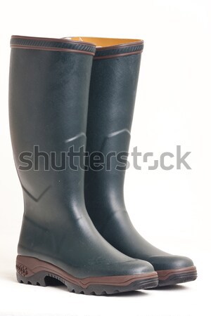 green rubber boots Stock photo © phbcz