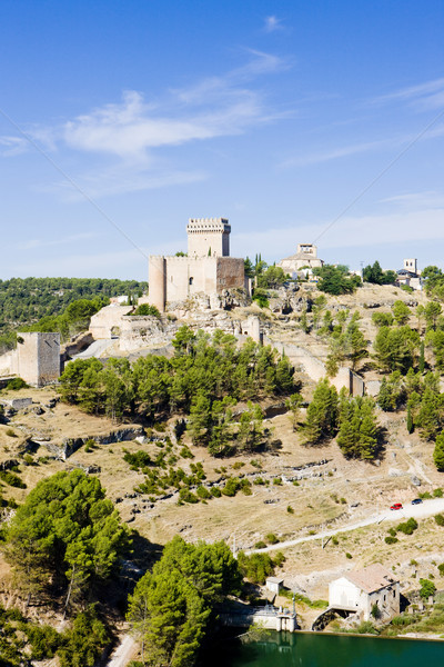 Marques de Villena Castle, Alarcon, Castile-La Mancha, Spain Stock photo © phbcz