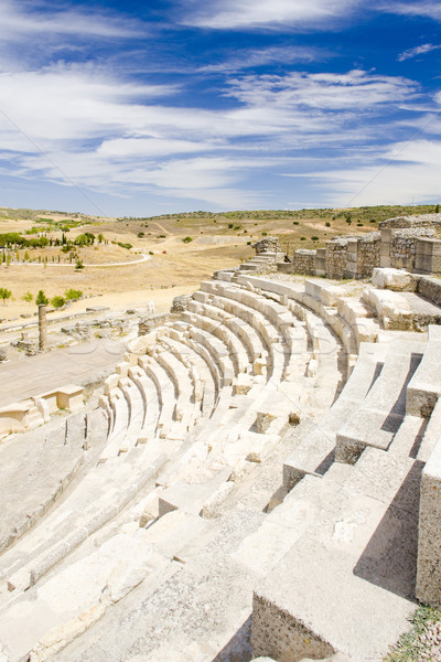 Roman Theatre of Segobriga, Saelices, Castile-La Mancha, Spain Stock photo © phbcz