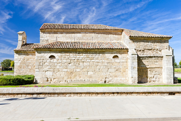 Stock photo: Church of San Juan Bautista, Banos de Cerrato, Castile and Leon,