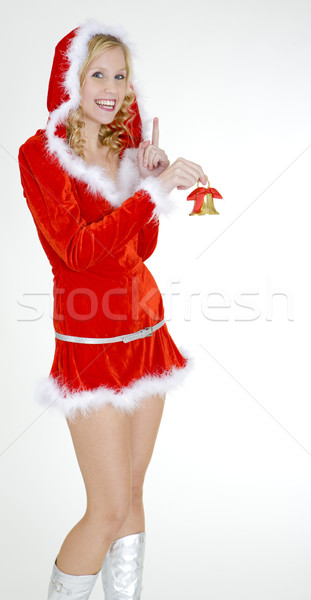 Santa Claus with a bell Stock photo © phbcz