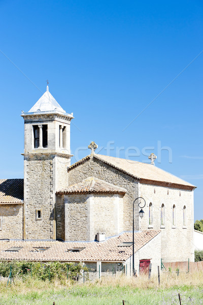 church in Vernegues, Provence, France Stock photo © phbcz