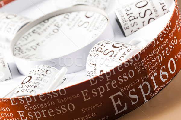 coffee cups stored in a box Stock photo © phbcz