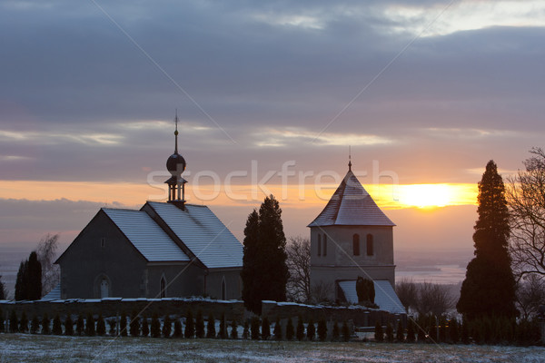 church in Vaclavice, Czech Republic Stock photo © phbcz