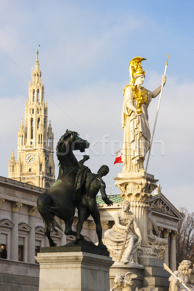 Foto d'archivio: Parlamento · Vienna · Austria · città · viaggio · urbana