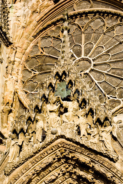 Cathedral Notre Dame, Reims, Champagne, France Stock photo © phbcz