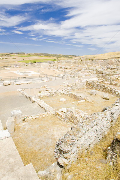 archaeological place, Roman city of Segobriga, Saelices, Castile Stock photo © phbcz