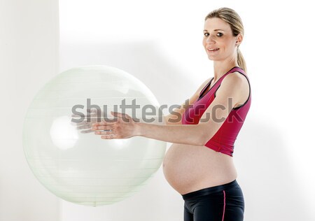 woman holding bottle of water Stock photo © phbcz