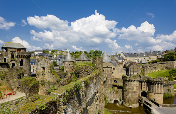 Fougeres, Brittany, France Stock photo © phbcz