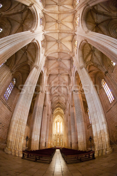 interior of Santa Maria da Vitoria Monastery, Batalha, Estremadu Stock photo © phbcz