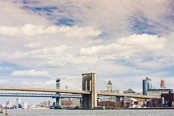 Brooklyn Bridge, Manhattan, New York City, USA Stock photo © phbcz