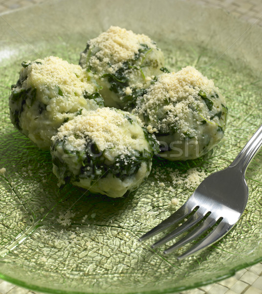 spinach dumplings Stock photo © phbcz
