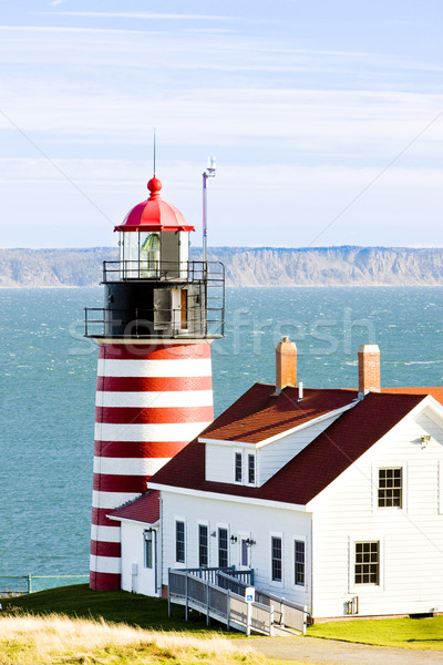 West Quoddy Head Lighthouse, Maine, USA Stock photo © phbcz