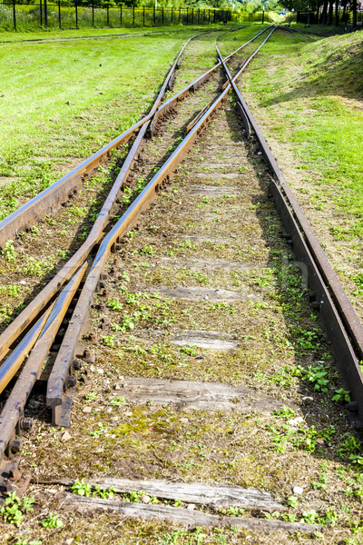 the crossing of normal and narrow gauge, Elk, Warmian-Masurian V Stock photo © phbcz