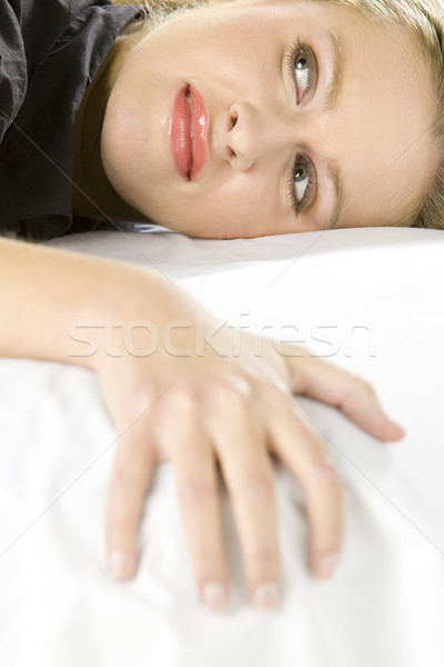 portrat of lying woman Stock photo © phbcz