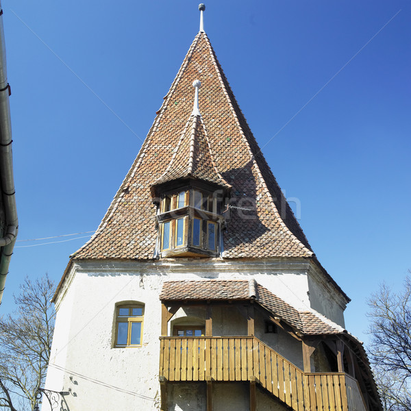 Middeleeuwse citadel Roemenië huis gebouw reizen Stockfoto © phbcz