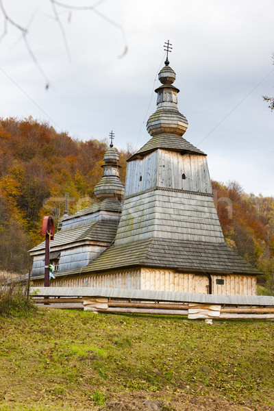wooden church, Mirola, Slovakia Stock photo © phbcz
