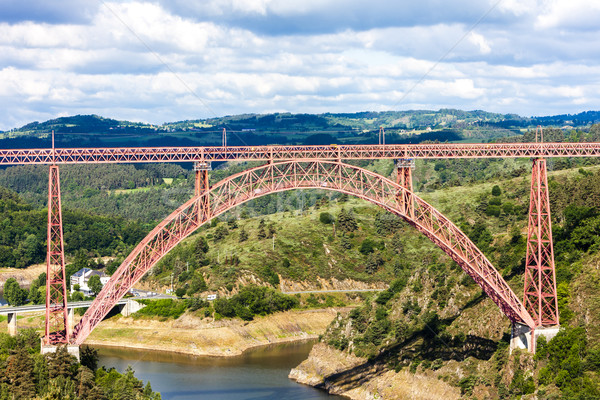 Stock photo: Garabit Viaduct, Cantal Department, Auvergne, France
