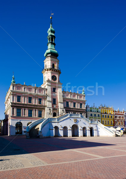Town Hall, Main Square (Rynek Wielki), Zamosc, Poland Stock photo © phbcz
