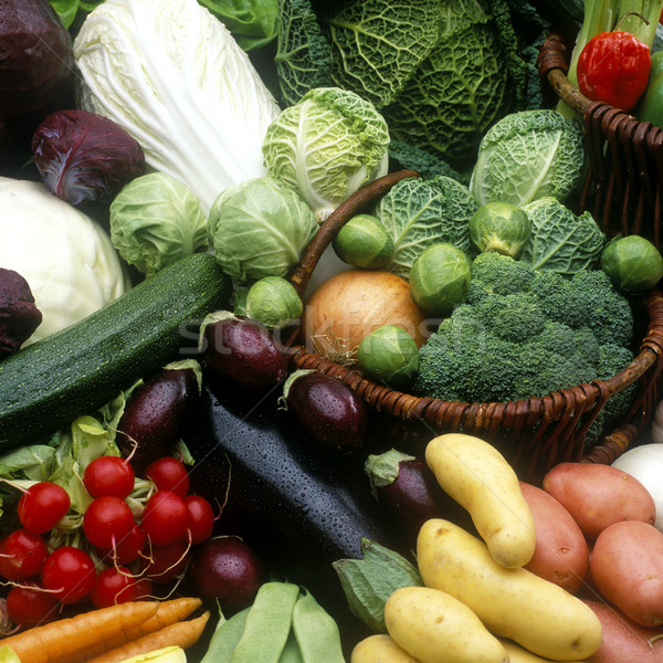 Foto stock: Hortalizas · naturaleza · muerta · alimentos · salud · interior · vegetales