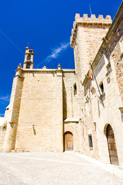 Palace of Ovando (Palacio de las Ciguenas), Plaza de Santa Maria Stock photo © phbcz