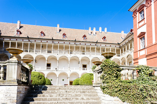 Palácio República Checa edifício arquitetura escada história Foto stock © phbcz