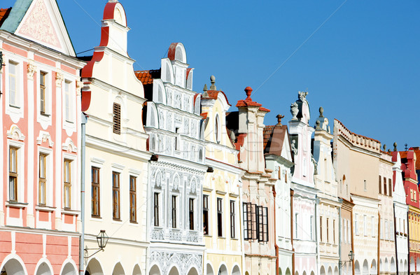 renaissance houses in Telc, Czech Republic Stock photo © phbcz