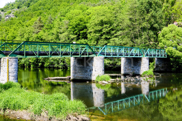 bridge across Dyje river, Hardegg, Lower Austria, Austria Stock photo © phbcz