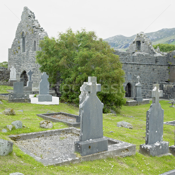 ruins of Murrisk Abbey, County Mayo, Ireland Stock photo © phbcz