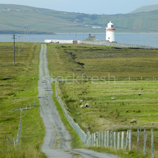 Faro penisola maionese Irlanda strada costruzione Foto d'archivio © phbcz