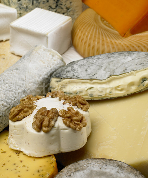 [[stock_photo]]: Fromages · still · life · alimentaire · santé · écrou