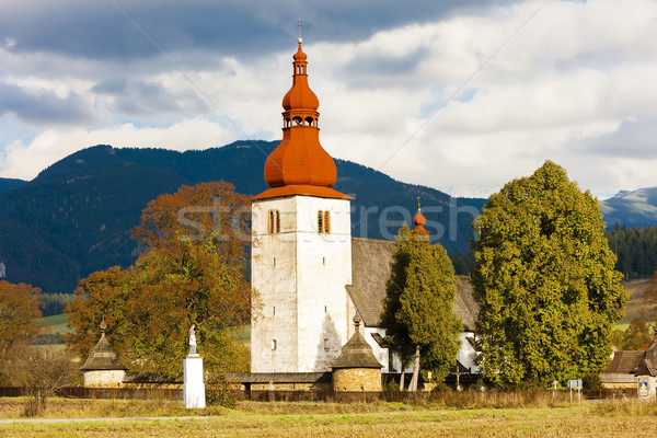 fortified church in Liptovske Matiasovce, Slovakia Stock photo © phbcz
