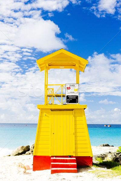 Stok fotoğraf: Kabin · plaj · Barbados · caribbean · deniz