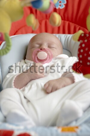 Une mois vieux bébé main enfants Photo stock © phbcz