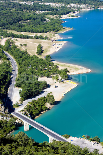 St Croix Lake, Les Gorges du Verdon, Provence, France Stock photo © phbcz