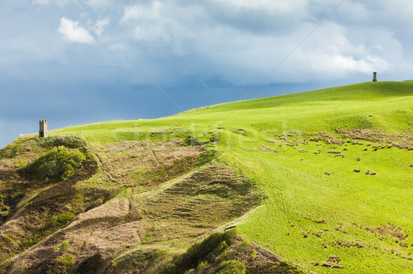 風景 高地 スコットランド 緑 ヨーロッパ 塔 ストックフォト © phbcz