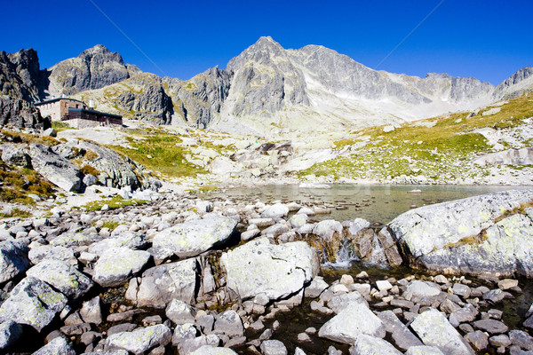 Five Spis Tarns and Teryho Cottage, Vysoke Tatry (High Tatras),  Stock photo © phbcz