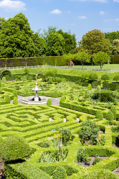 Stock foto: Garten · Haus · england · Baum · Reise · Europa