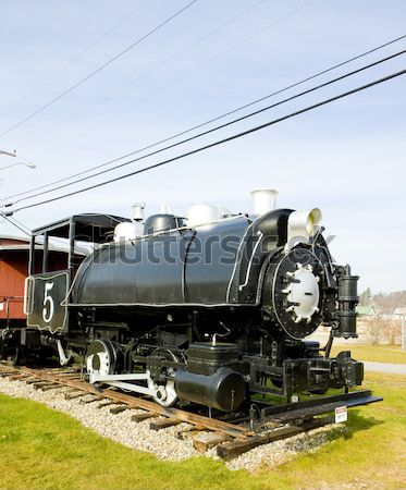 Dampflokomotive Lieferung Punkt Freien Transport und Stock foto © phbcz