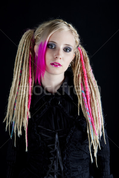 portrait of young woman with dreadlocks Stock photo © phbcz