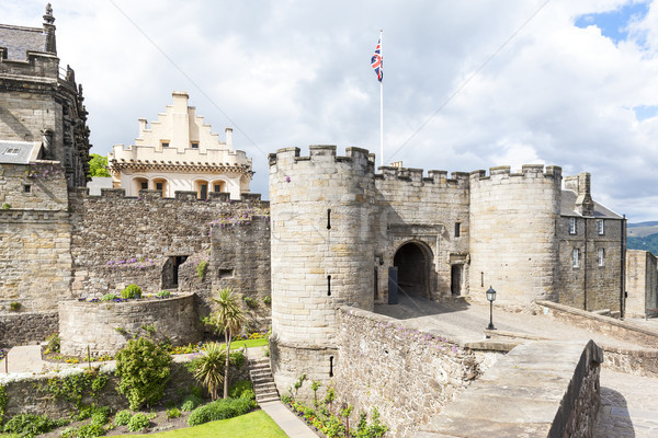 Zamek Szkocji architektury Europie średniowiecznej odkryty Zdjęcia stock © phbcz