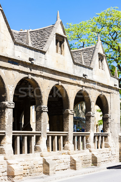 Stockfoto: Oude · markt · hal · Engeland · reizen · architectuur