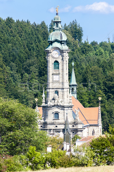 Mosteiro baixar Áustria edifício arquitetura europa Foto stock © phbcz